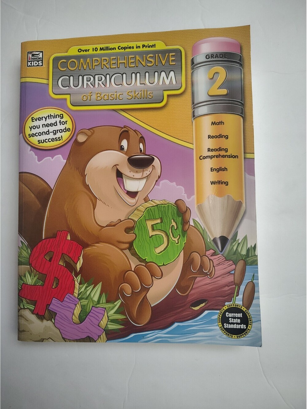Curriculum of Basic Skills Grade 2 Workbook for Math, Reading, English, Writing